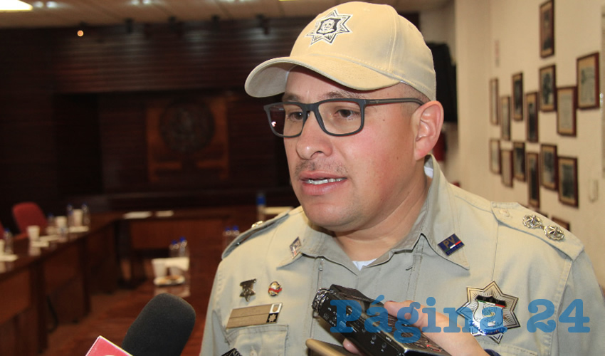 Francisco Oswaldo Caldera Murillo, director de la Policía de Seguridad Vial (Foto Rocío Castro)