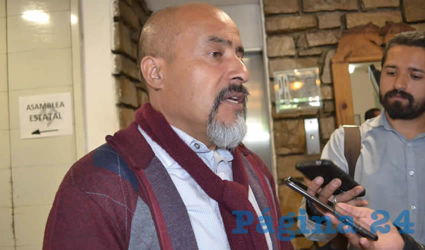 Fernando Arteaga Gaytán, dirigente estatal de Movimiento Regeneración Nacional (Morena), resaltó que se deben respetar los estatutos y compromisos que enarbolan para no tergiversar ni dividir al movimiento (Foto: Merari Martínez)