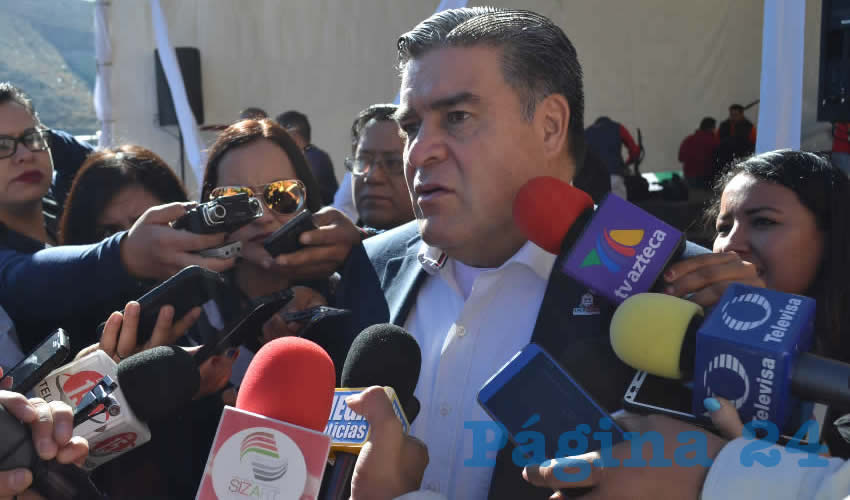 Ismael Camberos Hernández, aseguró que han disminuido algunos índices delictivos en municipios que eran parte de las estadísticas de violencia en la entidad, por lo que aseguró que la corporación ha redoblado esfuerzos para regresar la seguridad a la entidad y a la ciudadanía (Foto: Merari Martínez)