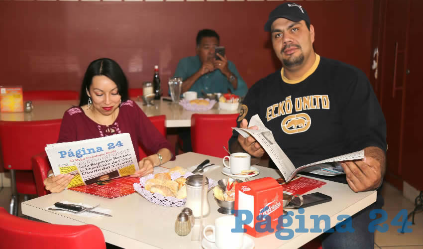 En el restaurante Mitla almorzaron Liliana Reyes Aguilar y Jos&eacute; Rodr&iacute;guez Navarro