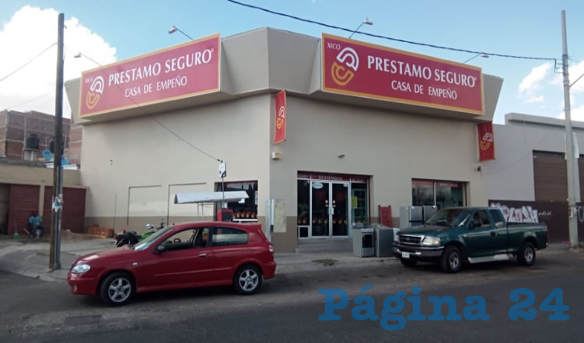 Fue robada la sucursal de la casa de empeño en el fraccionamiento VNSA