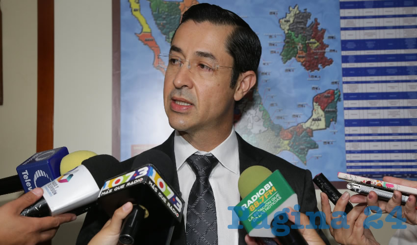 Luis Fernando Landeros Ortiz, consejero presidente del IEE (Foto: Eddylberto Lu&eacute;vano Santill&aacute;n)