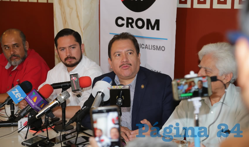 Rodolfo González Guzmán, dirigente nacional de la CROM (Foto: Eddylberto Luévano Santillán)