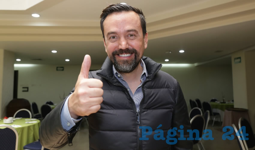 Arturo Ávila Anaya, precandidato de Morena a la alcaldía de Aguascalientes (Foto: Eddylberto Luévano Santillán)