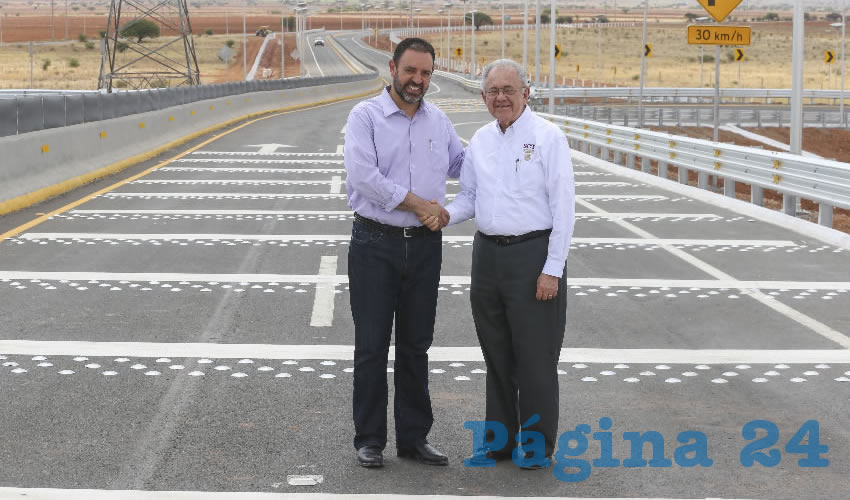 Acuerdan Alejandro Tello y Javier Jiménez Espriú asignar recursos para la ampliación de carretera Zacatecas-Aguascalientes