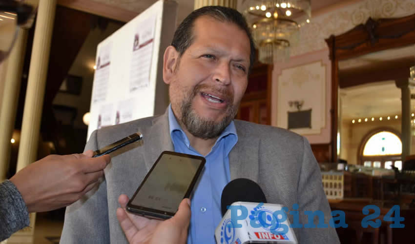 Pedro Martínez Arteaga, líder del Sindicato de Personal Académico de la Universidad Autónoma de Zacatecas (SPAUAZ) (Foto Merari Martínez)
