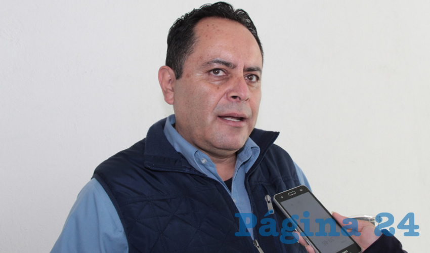 Antonio Caldera Alaniz, titular de la Dirección de Protección Civil (PC) Estatal (Foto Rocío Castro)