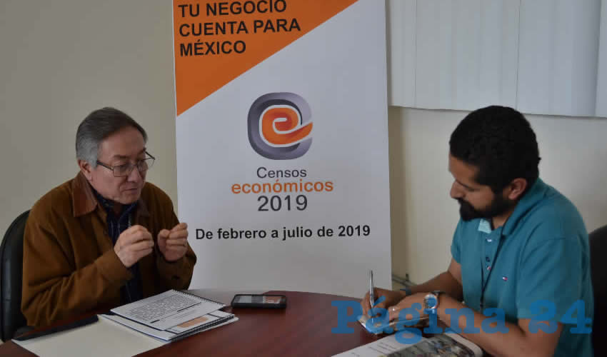 César Asael Santos Pérez, informó acerca de los avances del Censo Económico de 2019; destacó la importancia del ejercicio para generar indicadores y conocer las actividades económicas de distintos sectores del país (Foto: Merari Martínez)