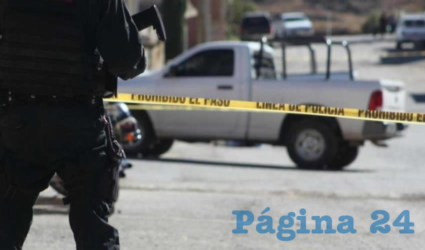Policía ministerial en Calera de Víctor Rosales