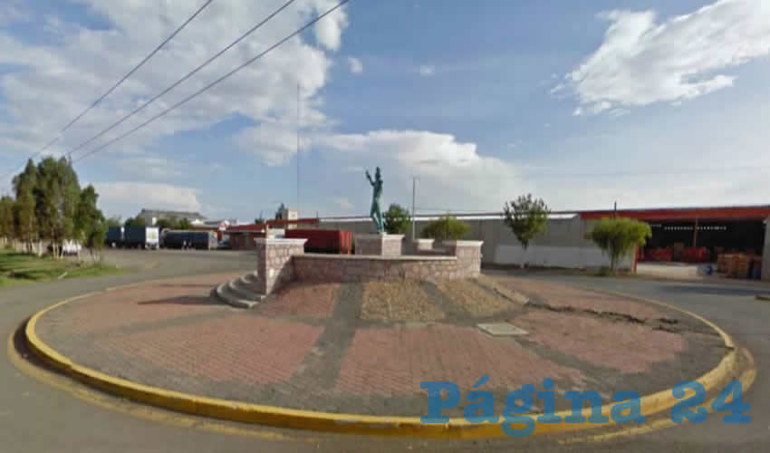 Glorieta donde dejaron el narcomensaje