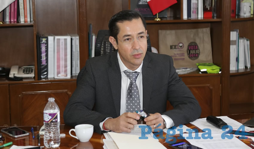 Luis Fernando Landeros Ortiz, consejero presidente del Instituto Estatal Electoral (Foto: Eddylberto Luévano Santillán)