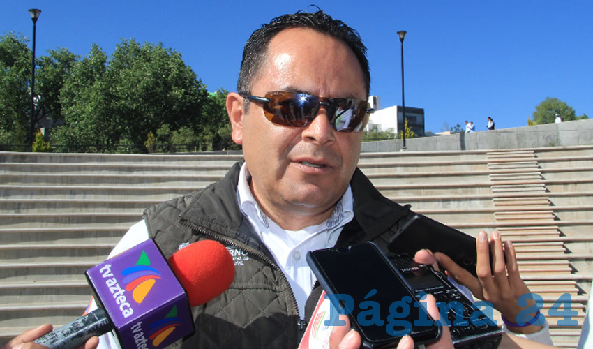 Antonio Caldera Alaniz, titular de la Dirección de Protección Civil (PC) Estatal, dio a conocer que en el plan operativo de Semana Santa y Festival Cultural 2019 estarán participando alrededor de 20 elementos de Protección Civil, entre inspectores, verificadores, paramédicos y bomberos (Foto Rocío Castro)