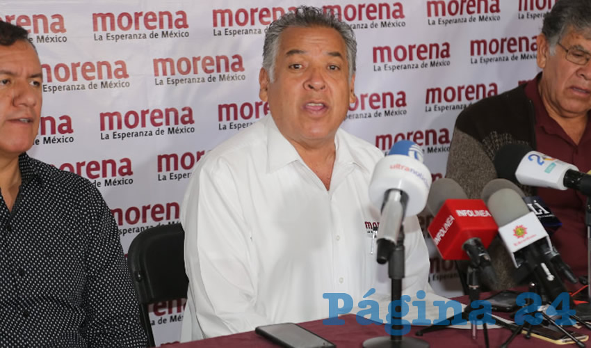 Ignacio Cuitl&aacute;huac Cardona Campos, dirigente de Morena en Aguascalientes (Foto: Eddylberto Lu&eacute;vano Santill&aacute;n)
