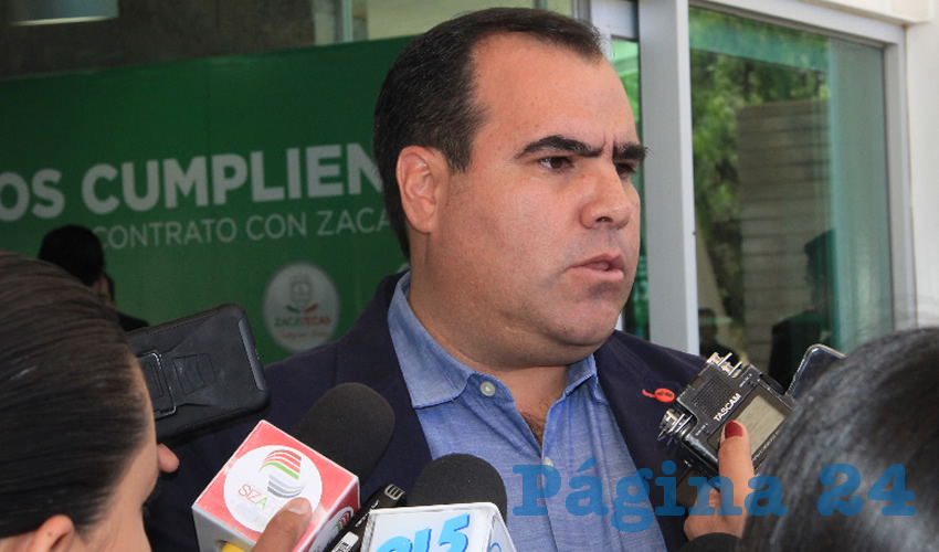José Luis Pedroza Ochoa, secretario de Obras Públicas de gobierno del estado (Foto Rocío Castro)