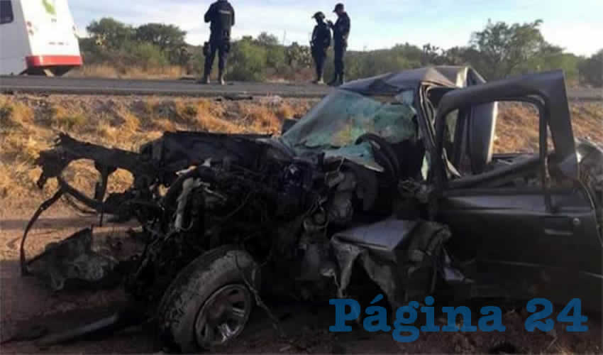 Así quedo el camión y la camioneta