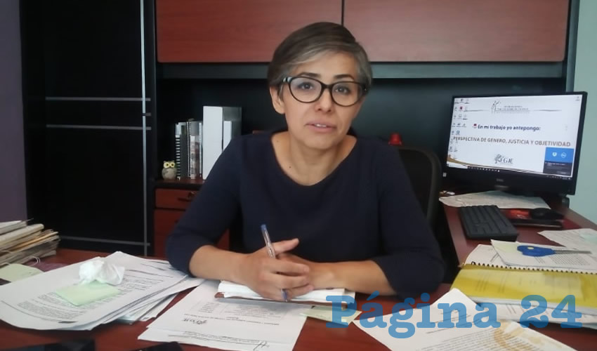 Fátima Encina Arroyo, destacó que a través del Centro de Justicia para las Mujeres están al pendiente de las denuncias que se hacen en las redes sócales y otros medios de comunicación (Foto: Cortesía)