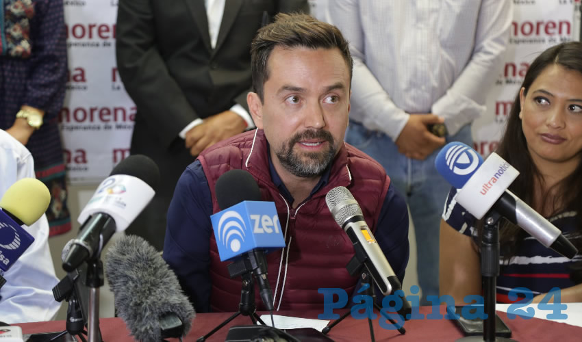 Arturo Ávila Anaya, candidato electo de Morena a la Alcaldía de Aguascalientes (Foto: Eddylberto Luévano Santillán)