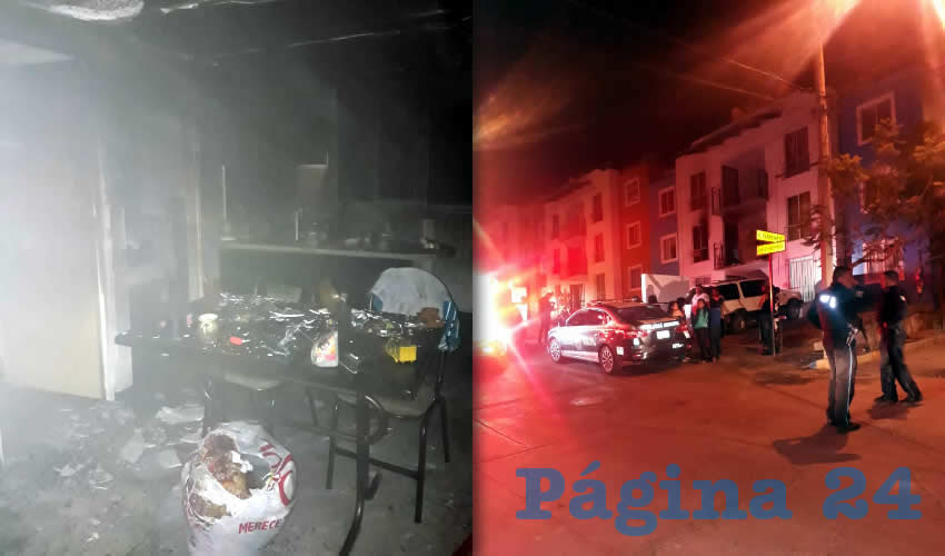 El siniestro ocurri&oacute; en calle Apertura Espa&ntilde;ola 201 interior C, en el fraccionamiento Lomas del Ajedrez