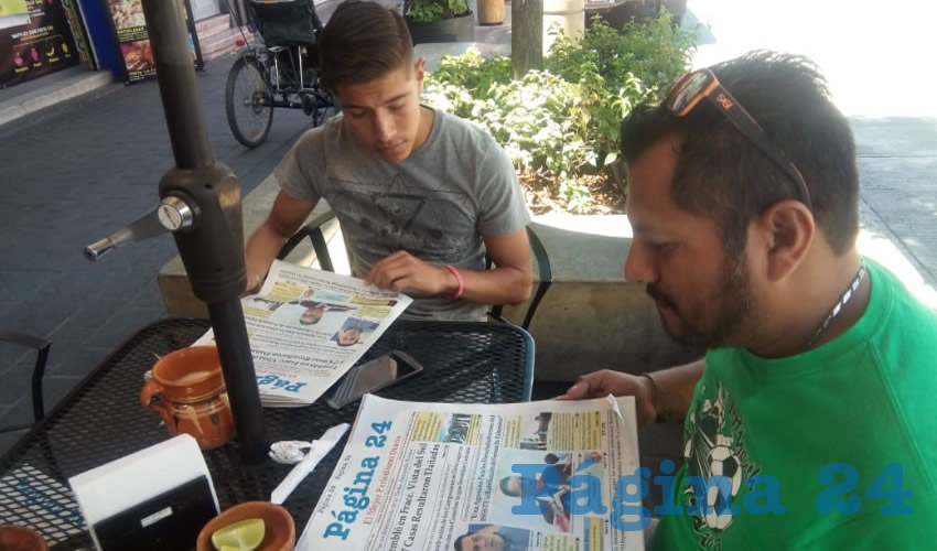 Rafael y Óscar García comieron su primer alimento del día en el restaurante La Madero