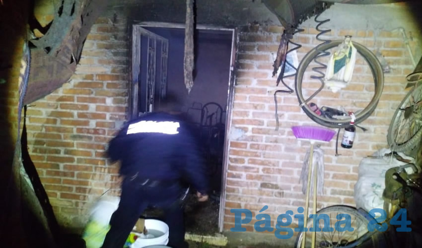 El terrible siniestro ocurrió en la comunidad Santiago, en Pabellón de Arteaga