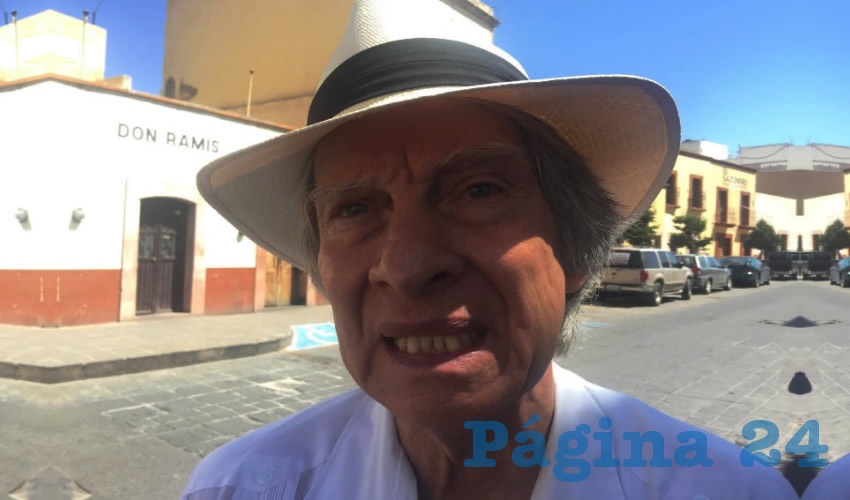 Rodolfo García Zamora, integrante de la Red de Organizaciones Ciudadanas en Defensa del Centro Histórico de Zacatecas (Foto Cristo González)