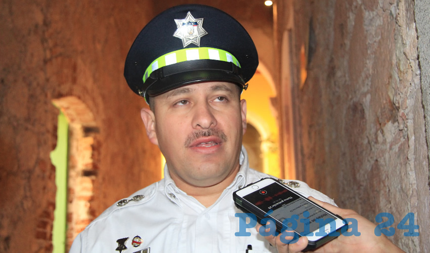 Osvaldo Caldera Murillo, titular de la Dirección de Policía de Seguridad Vial (DPSV) (Foto Rocío Castro Alvarado)