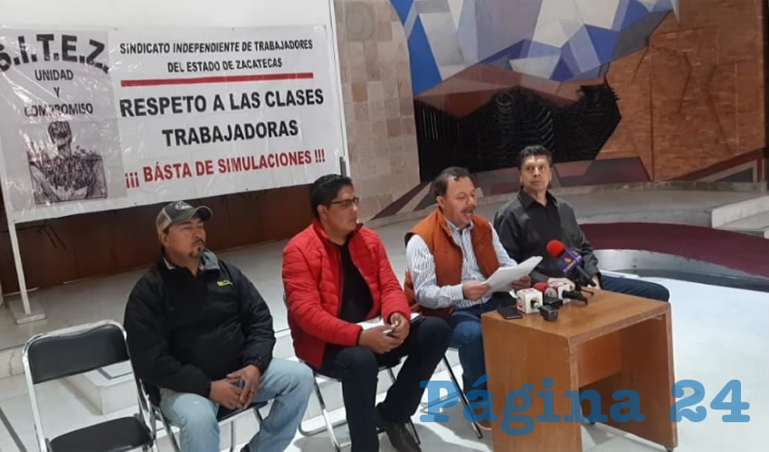 Alejandro Rivera Nieto en conferencia de prensa informó que el aumento salarial es por la inflación que se presentó este año, que sobrepasa el tres por ciento, por el encarecimiento de los energéticos (Foto Cortesía)