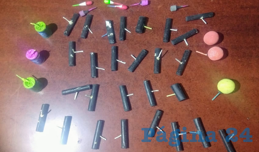 El “arsenal” decomisado a Christian “N” “N”, de 30 años