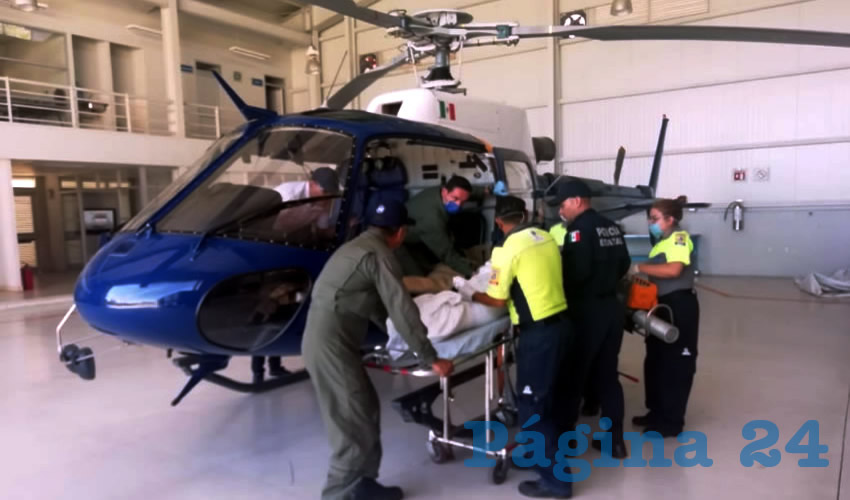 La víctima fue llevada a Guadalajara para recibir atención especializada