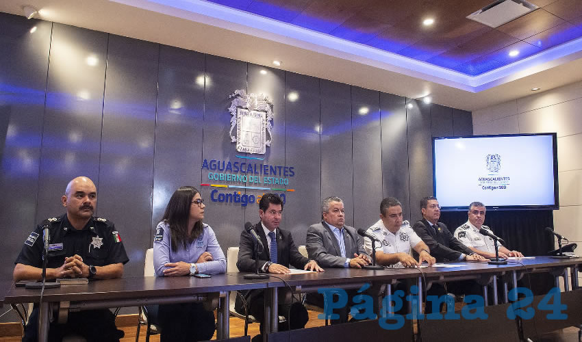 El Gobierno de Aguascalientes anunció en rueda de prensa el operativo de seguridad que será implementado del 20 de abril al 12 de mayo