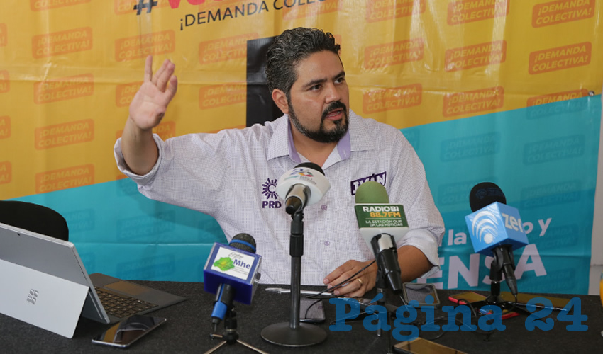 Iv&aacute;n S&aacute;nchez N&aacute;jera, candidato del PRD por la Presidencia Municipal (Foto: Eddylberto Lu&eacute;vano Santill&aacute;n)