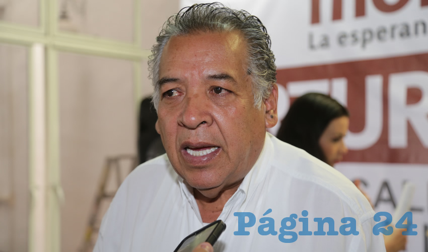 Ignacio Cuitláhuac Cardona Campos, dirigente estatal de Morena en Aguascalientes (Foto: Eddylberto Luévano Santillán)