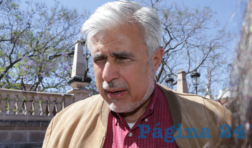 José Narro Céspedes, senador de la República y delegado electoral de Morena en Aguascalientes (Foto: Eddylberto Luévano Santillán)