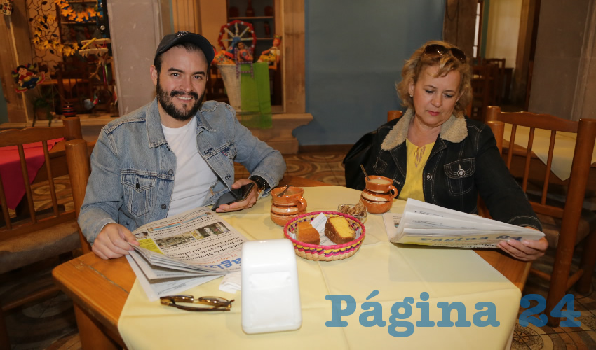 En La Mestiza desayunaron Jacobo Ortega Padilla y Mar&iacute;a Luisa Padilla Rodr&iacute;guez