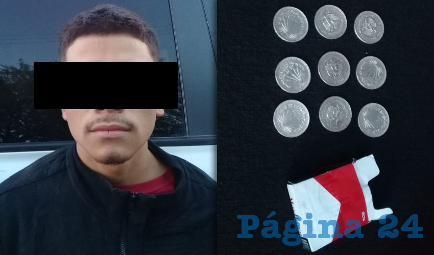 Alfredo “El Duende” y las monedas que robó de un domicilio en El Salitre, Calvillo