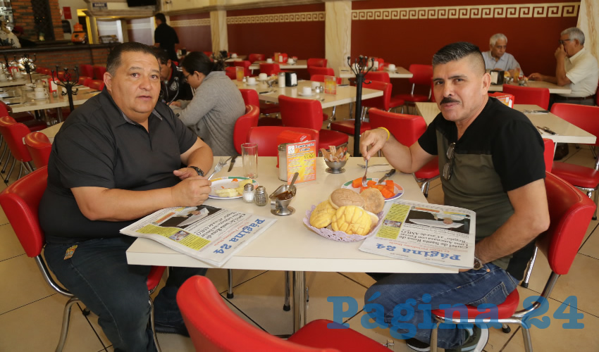 En el restaurante Mitla almorzaron Jorge Rodr&iacute;guez Quezada y Jorge Maldonado Rangel