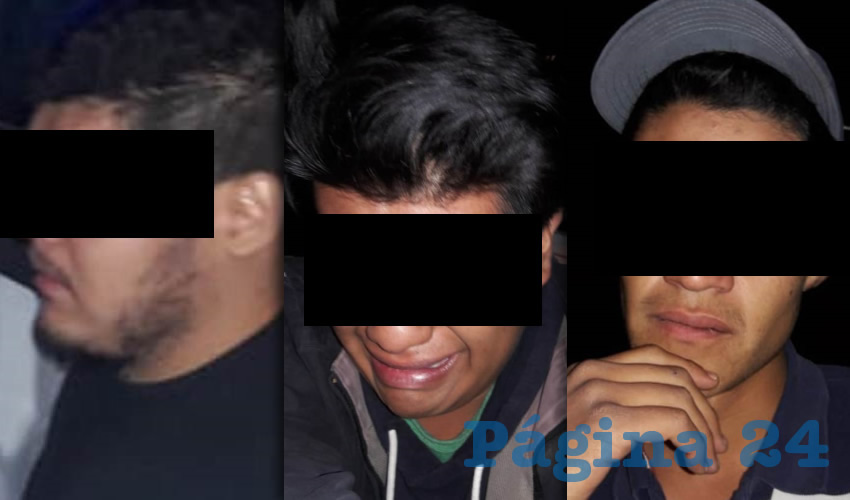 Los tres j&oacute;venes que, junto con el hoy herido, se emborrachaban y tuvieron la fatal ocurrencia de retar a la muerte con un rev&oacute;lver calibre .38 especial