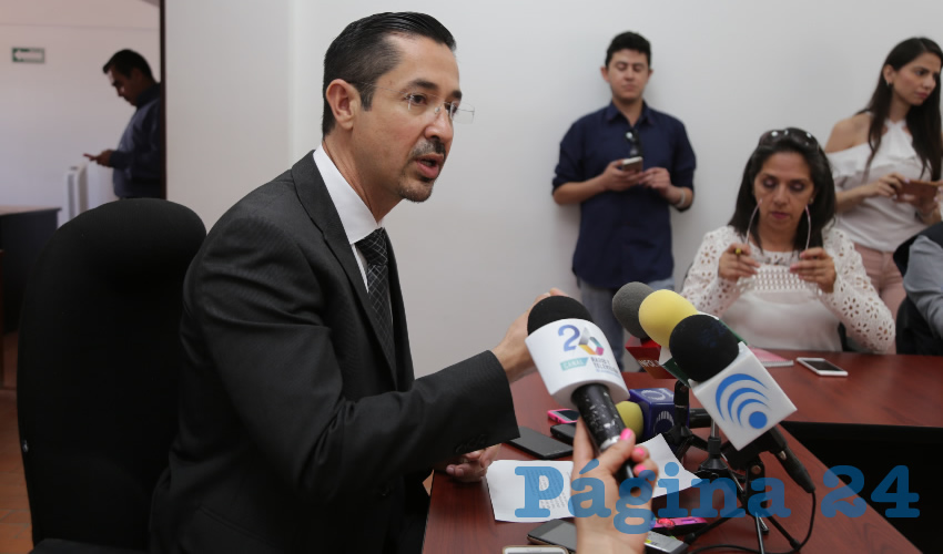 Luis Fernando Landeros Ortiz, consejero presidente del IEE (Foto: Eddylberto Luévano Santillán)