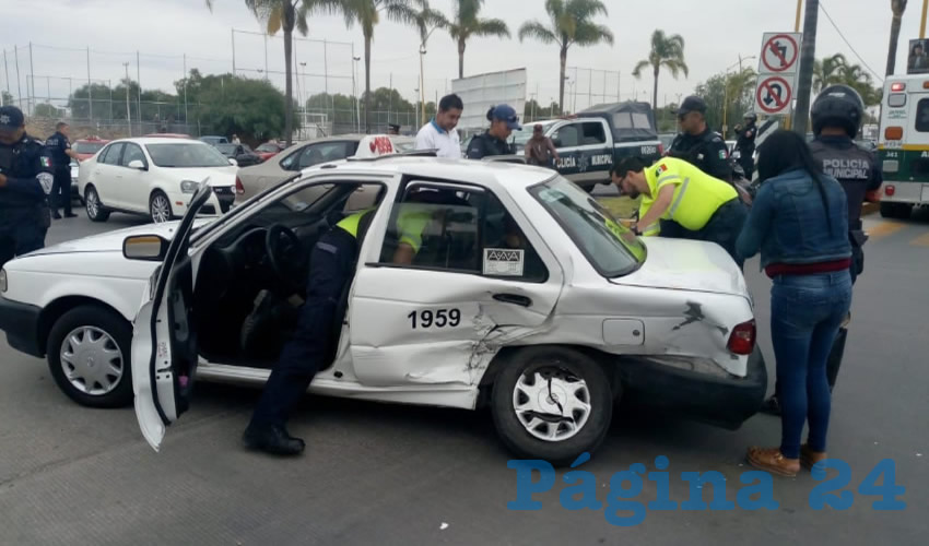 Tres pasajeras del taxi fueron hospitalizadas