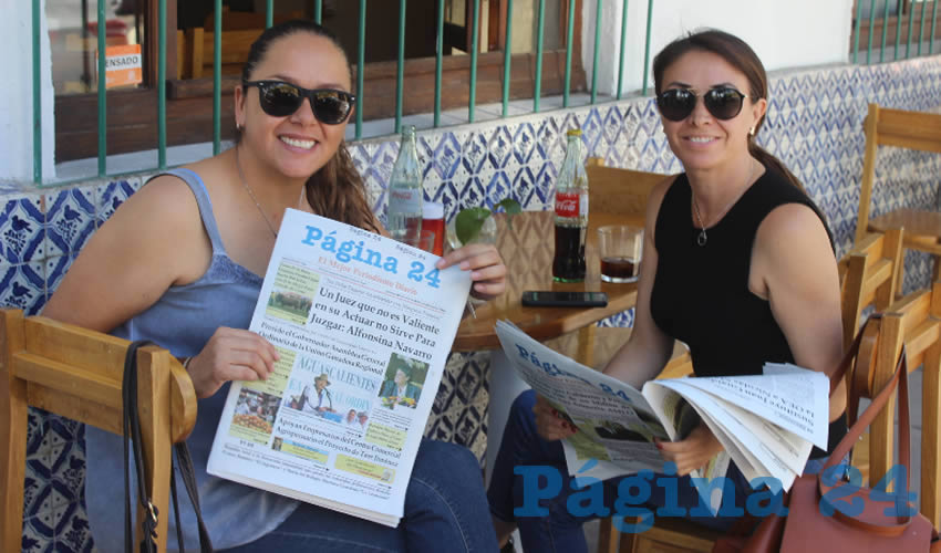 Roxana Ruiz Esparza y Rachide Amar desayunaron en el restaurante Malba