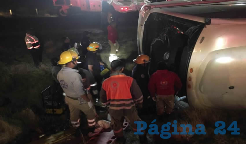 El accidente ocurrió en la carretera federal 45 en el kilómetro 49
