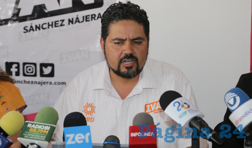 Iván Sánchez Nájera, candidato del PRD a la alcaldía de Aguascalientes (Foto: Eddylberto Luévano Santillán)