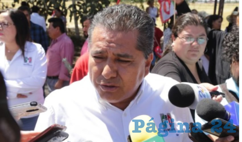 José Enrique Juárez Ramírez, presidente del Comité Directivo Estatal (CDE) del Partido Revolucionario Institucional (PRI) en Aguascalientes