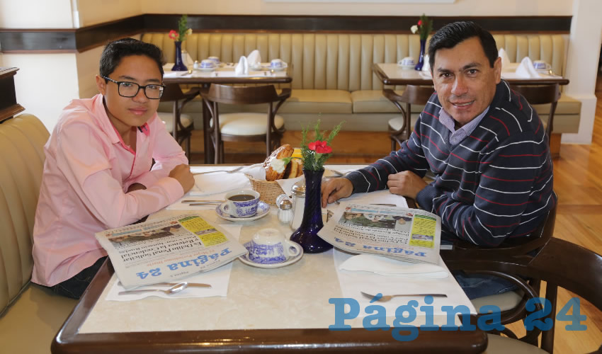 En Sanborns Francia desayunaron Santiago Silva Pedroza y Eduardo Silva Romero