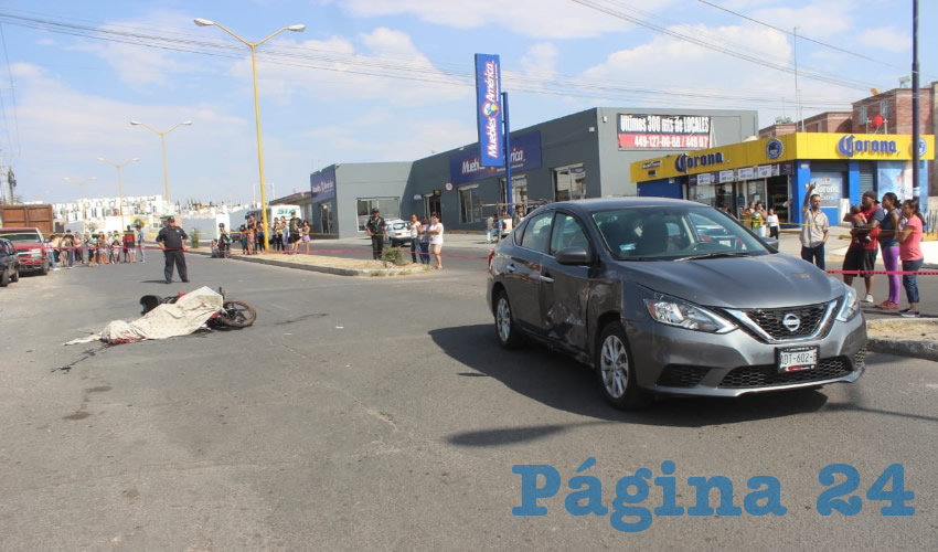El fatal percance ocurrió en el cruce de la avenida José de Jesús González García y la calle Jesús Hernández Díaz, en el fraccionamiento Villas de Nuestra Señora de la Asunción.