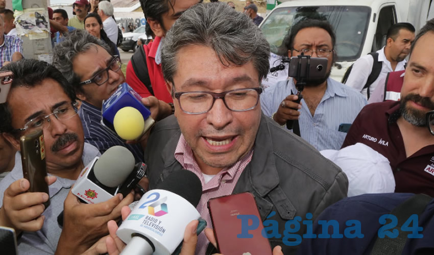 Ricardo Monreal Ávila, senador de la República y Arturo Ávila, candidato de Morena a la Alcaldía de Aguascalientes (Foto: Eddylberto Luévano Santillán)