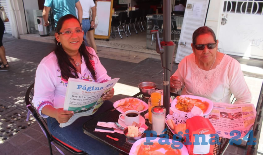 Beatriz Paredes y Erika Granados almorzaron en el restaurante Mitla