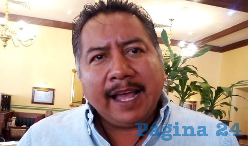 Felipe Pinedo Hernández, miembro del Frente Popular de Lucha por Zacatecas (Foto: Rocío Castro Alvarado)