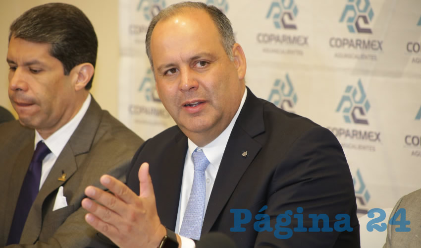 Gustavo A. De Hoyos Walther, presidente nacional de la Coparmex (Foto: Eddylberto Lu&eacute;vano Santill&aacute;n)