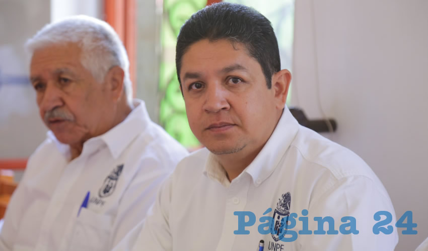 Miguel Raygoza Mejía, presidente del Comité Estatal de la UNPF (Foto: Eddylberto Luévano Santillán)